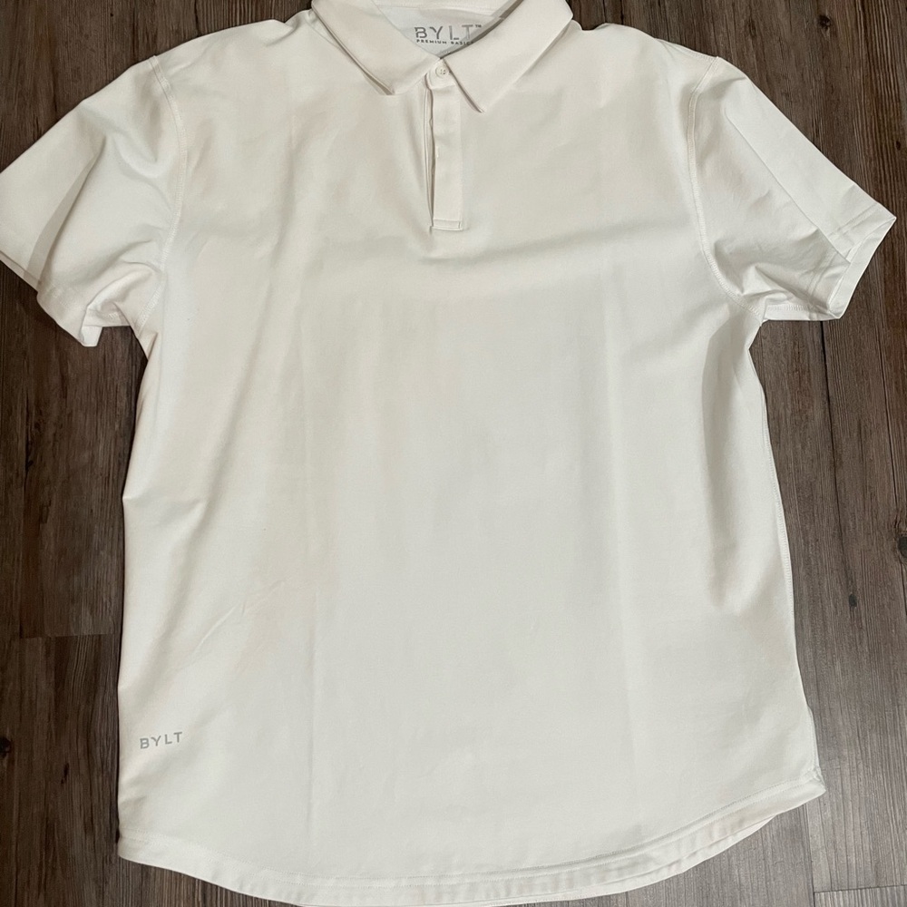 BYLT Basics Off-White Polo Shirt